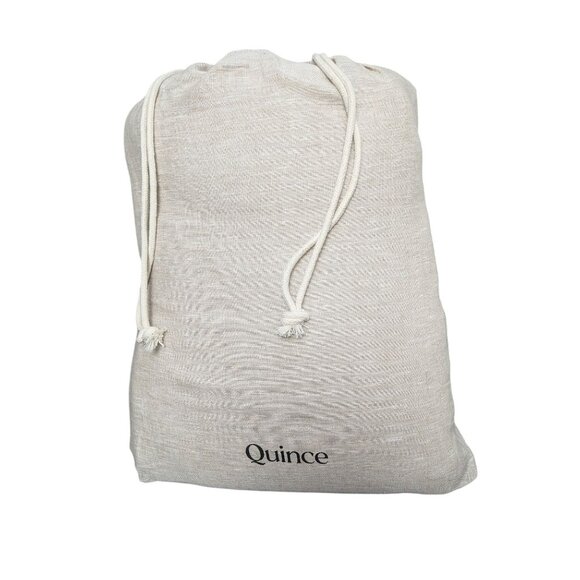 Quince European 100% Linen Duvet Cover 3PC Set Natural Chambray King/Cal -NEW- - Picture 1 of 8